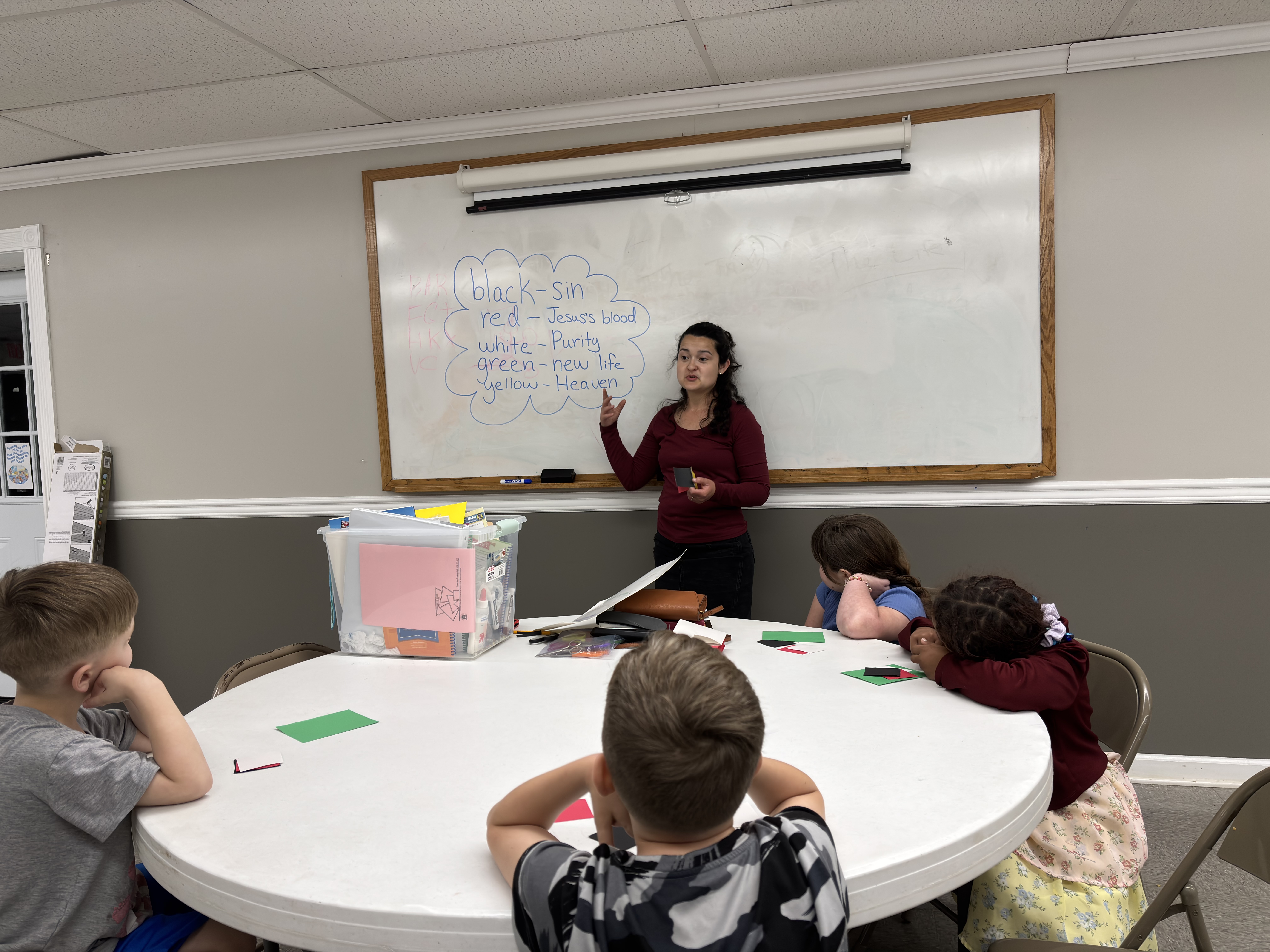 Younger children participating in Junior Master Club activities
